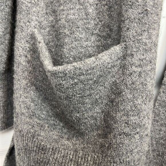 Madewell Merino Wool Alpaca Blend Open Face Grey Cardigan Size XXS - Picture 4 of 13